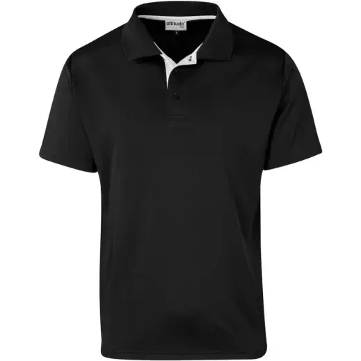Kids Tournament Golf Shirt Black